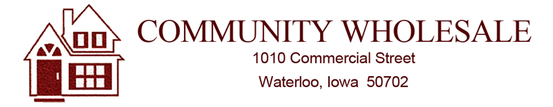 Community Wholesale Roofing, Siding, Windows, and Other Building Materials in Waterloo, Iowa.